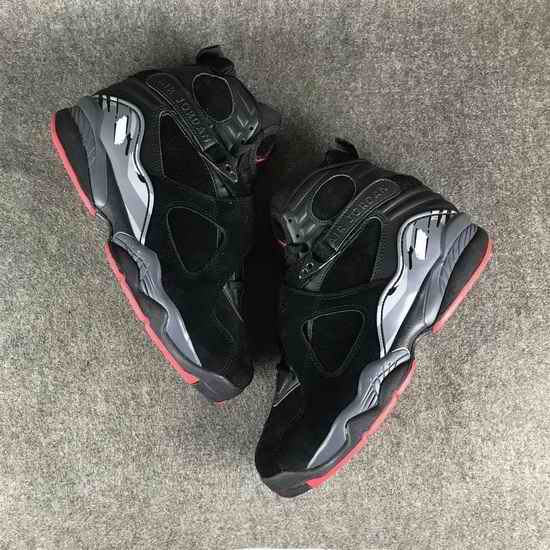 Air Jordan 8 Retro Cement Black Men Shoes